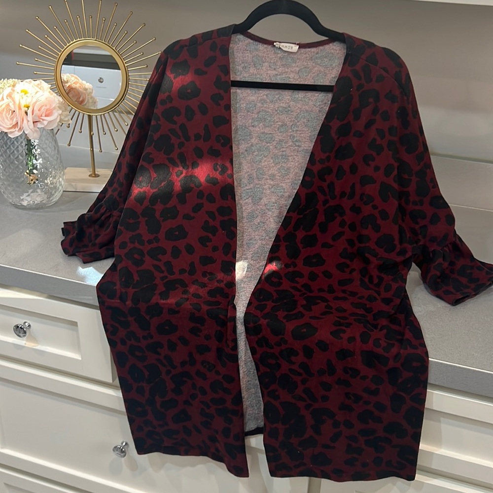 Boutique Animal Print Kimono